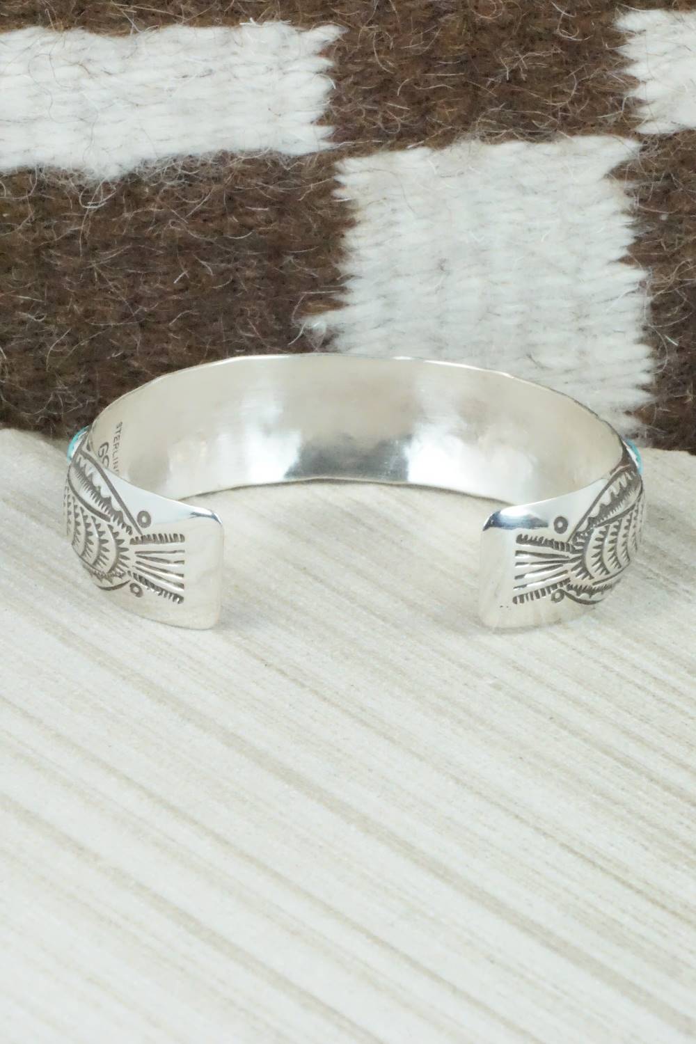 Turquoise & Sterling Silver Bracelet - Grace Silver