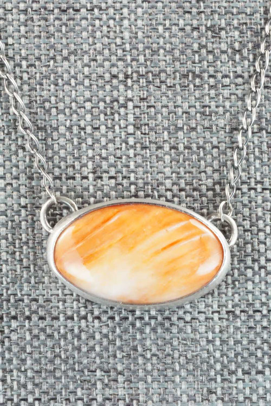 Spiny Oyster & Sterling Silver Necklace - Jason Livingston