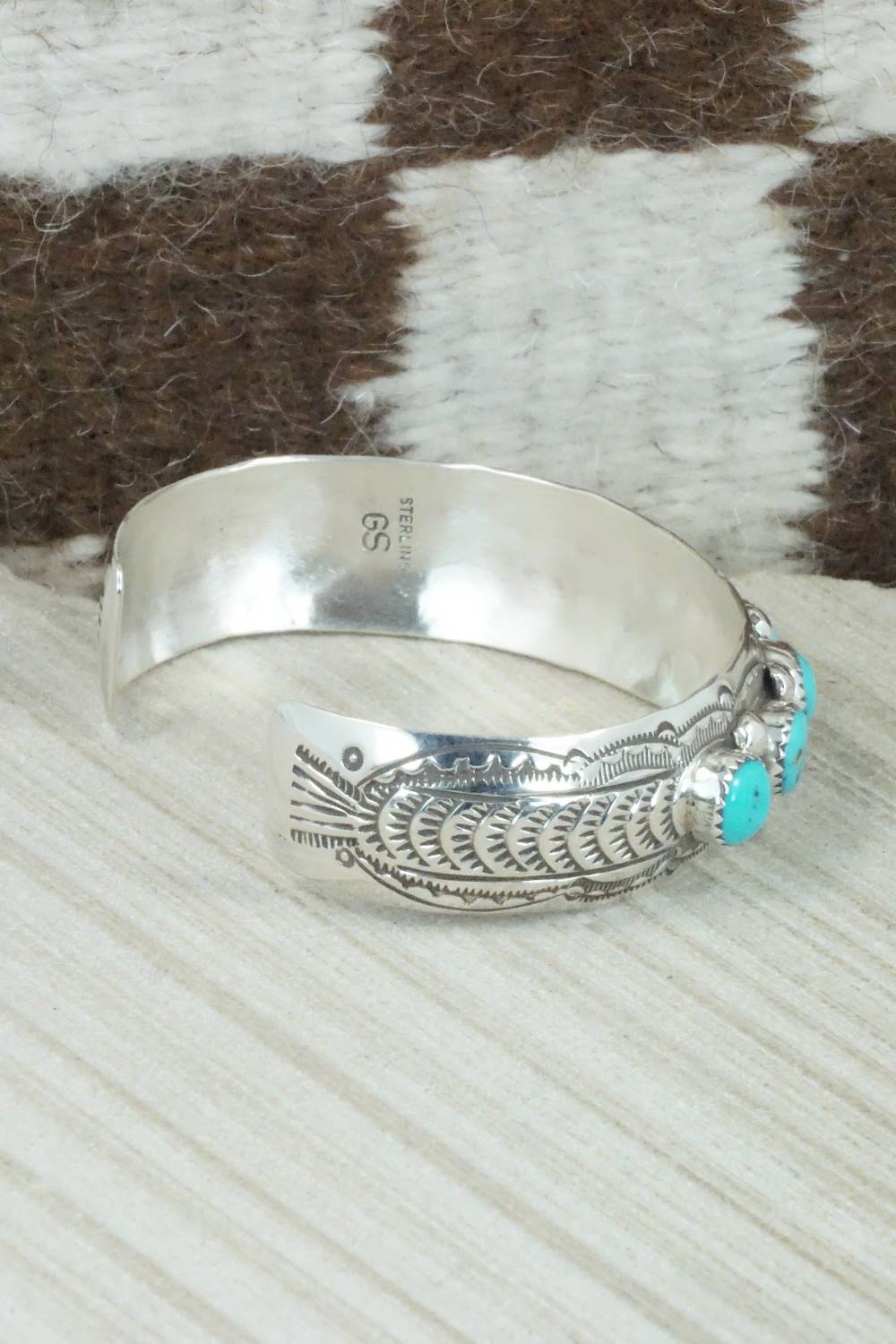 Turquoise & Sterling Silver Bracelet - Grace Silver