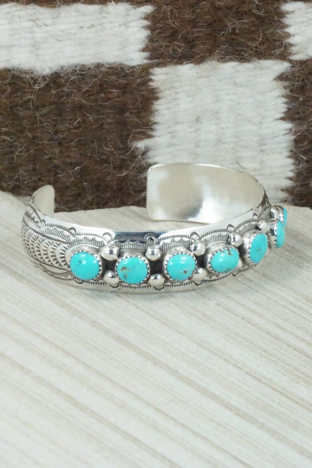 Turquoise & Sterling Silver Bracelet - Grace Silver