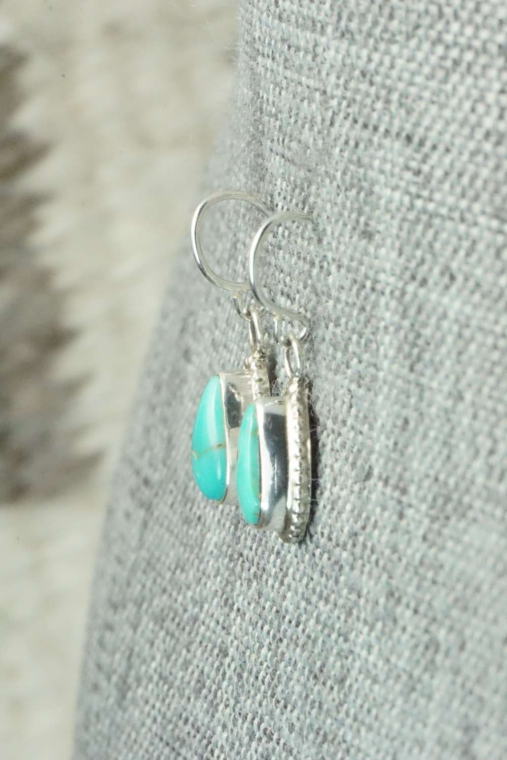 Turquoise & Sterling Silver Earrings - Jan Mariano