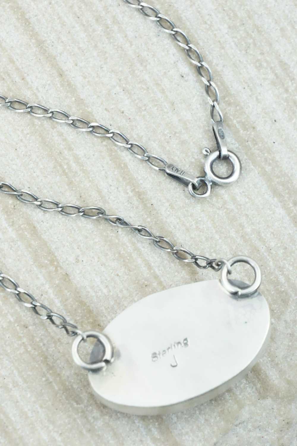 Spiny Oyster & Sterling Silver Necklace - Jason Livingston