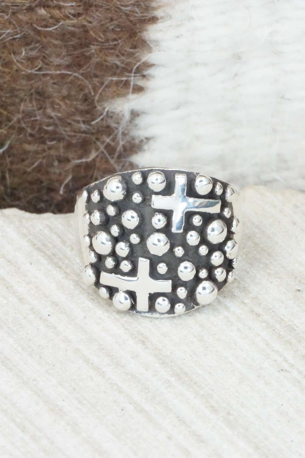 Sterling Silver Ring - Raymond Coriz - Size 9.5