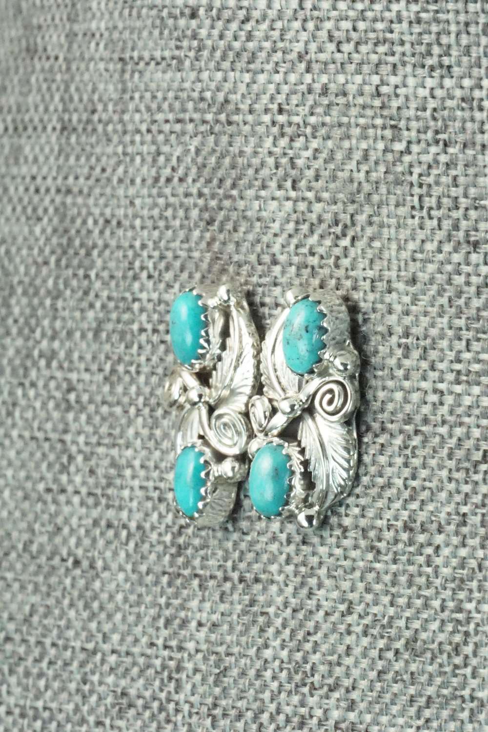 Turquoise & Sterling Silver Earrings - Annie Spencer