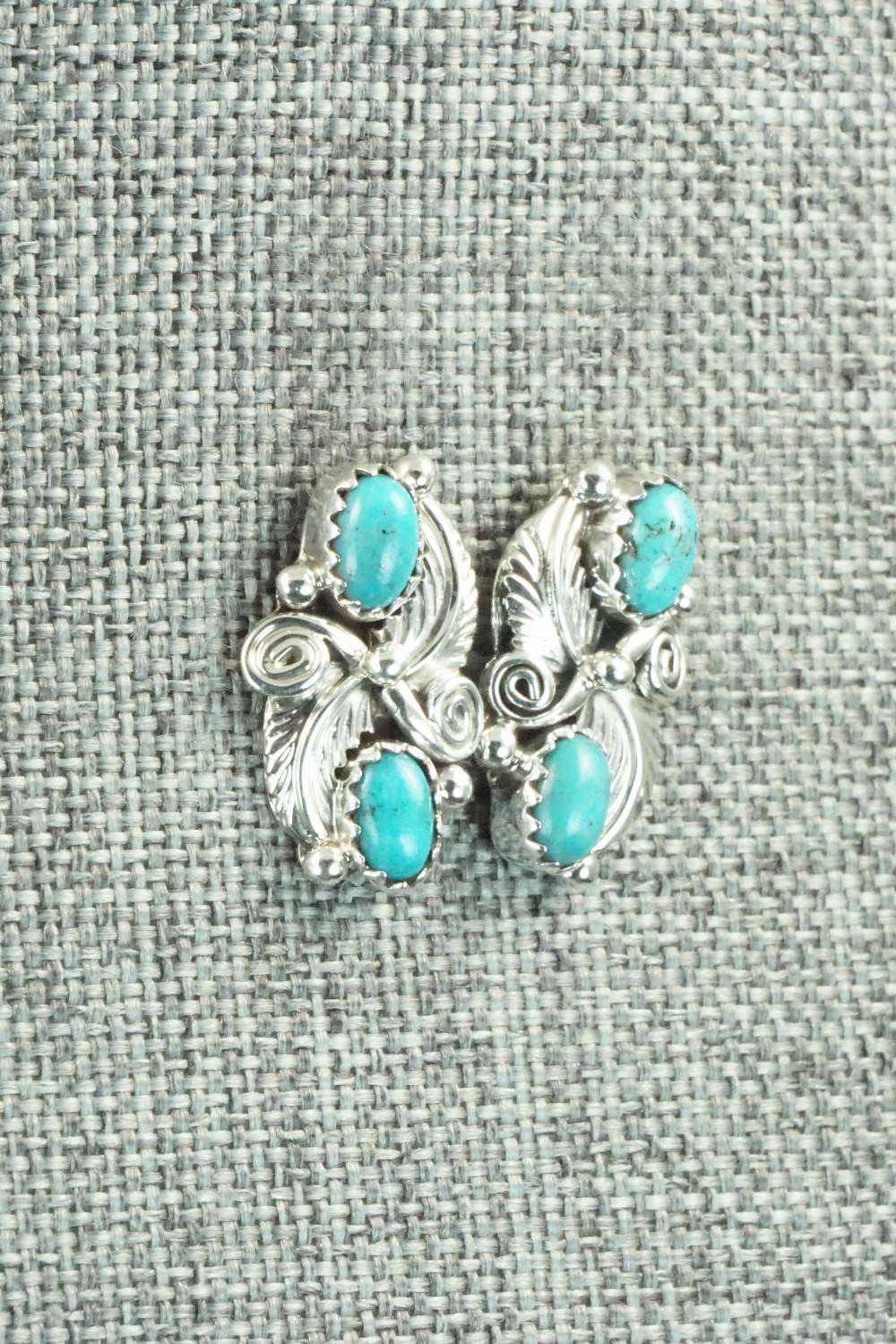 Turquoise & Sterling Silver Earrings - Annie Spencer