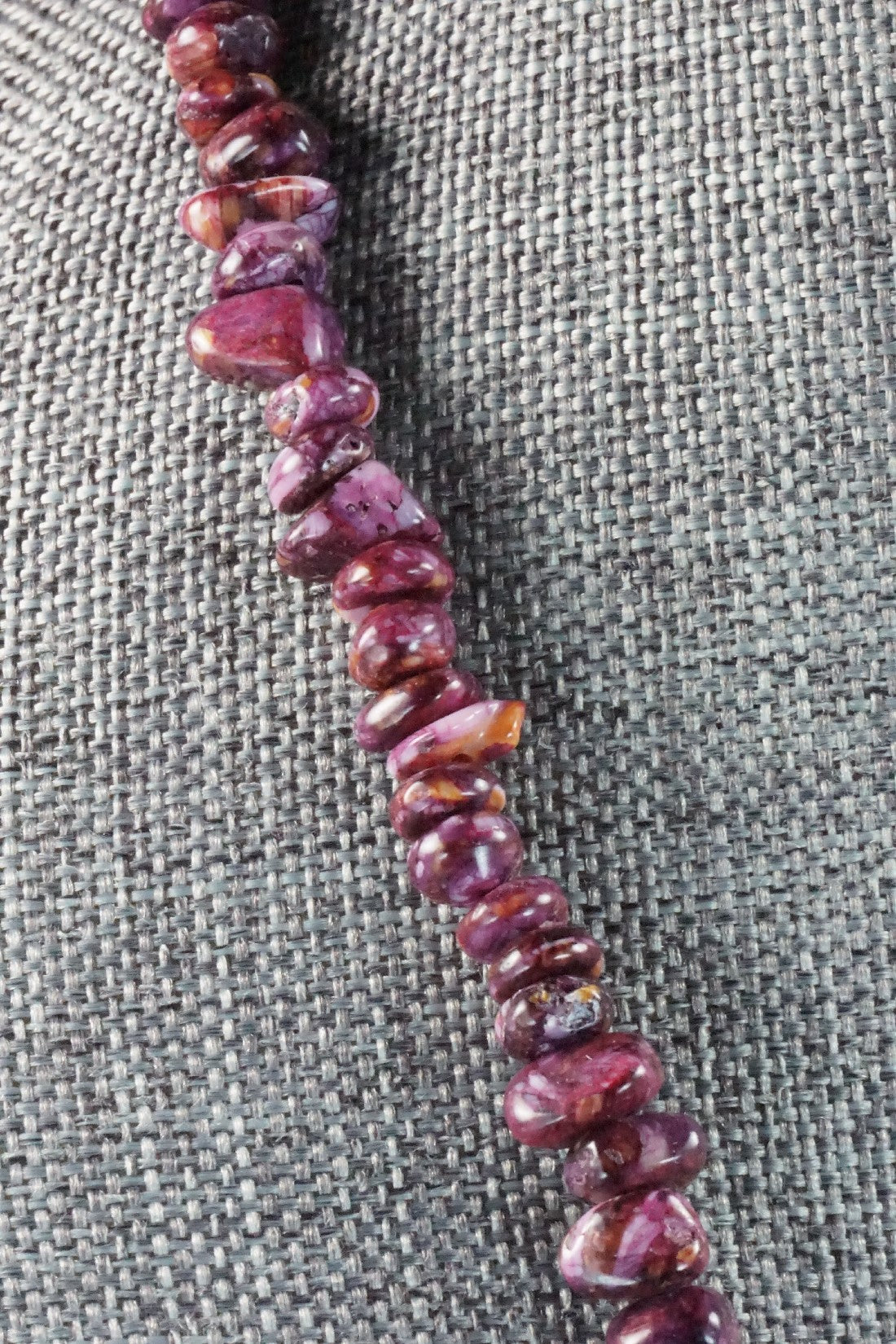 Spiny Oyster & Sterling Silver Necklace - Louise Joe