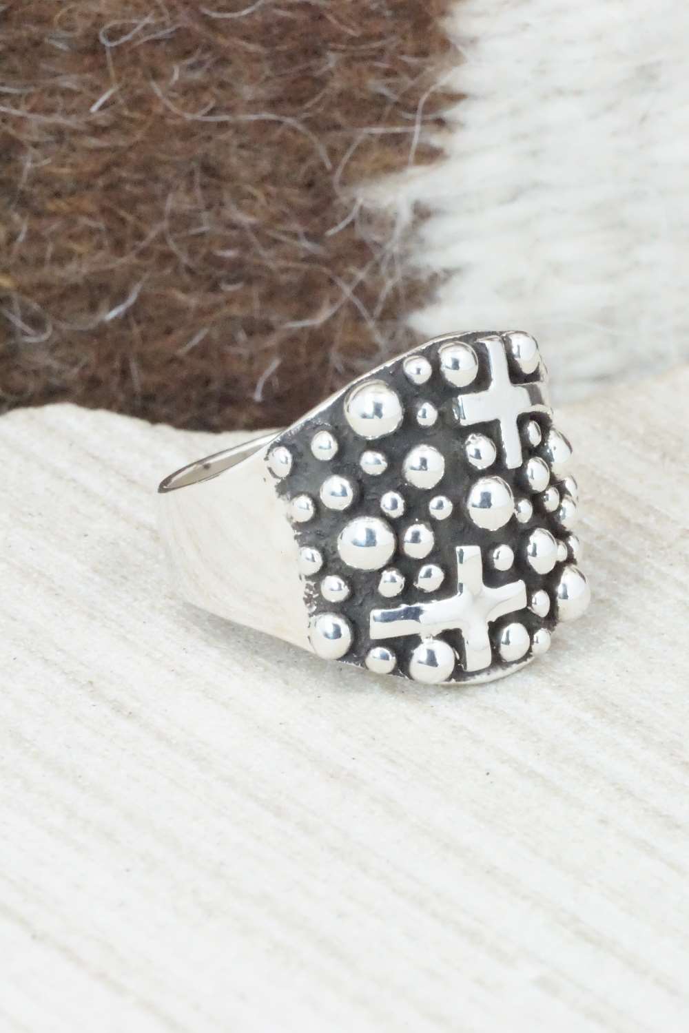 Sterling Silver Ring - Raymond Coriz - Size 9.5