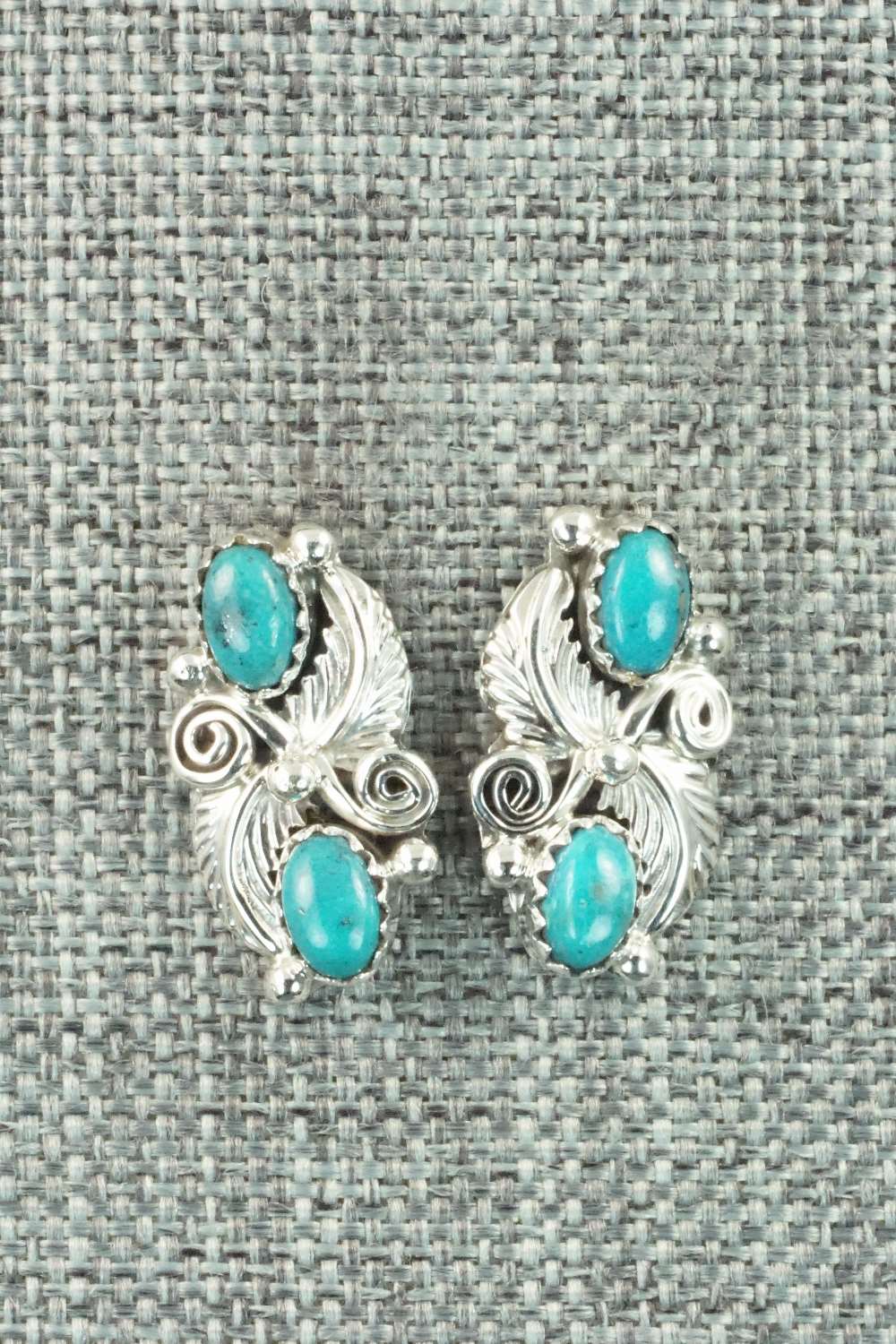 Turquoise & Sterling Silver Earrings - Annie Spencer