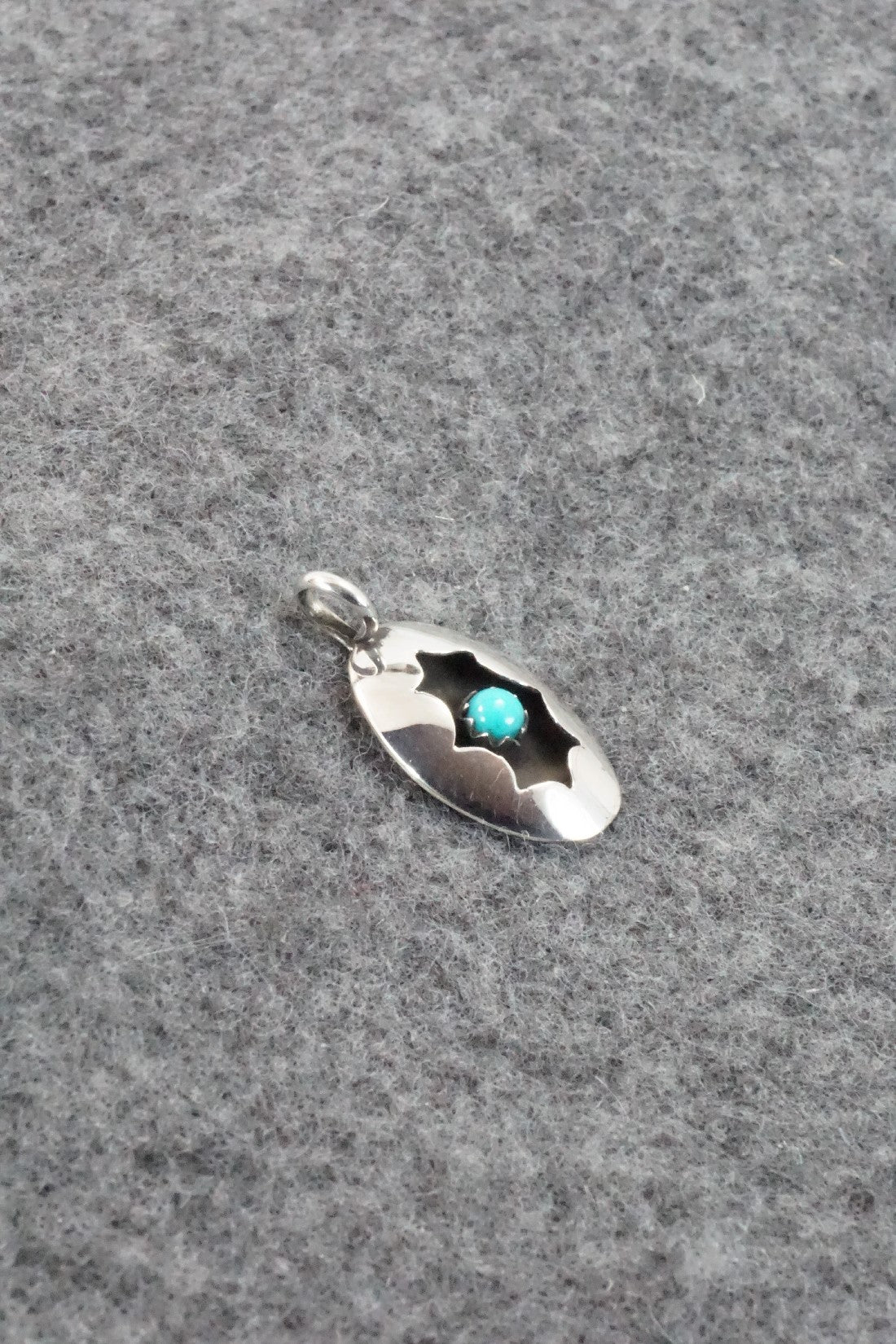 Turquoise & Sterling Silver Pendant - David Morgan