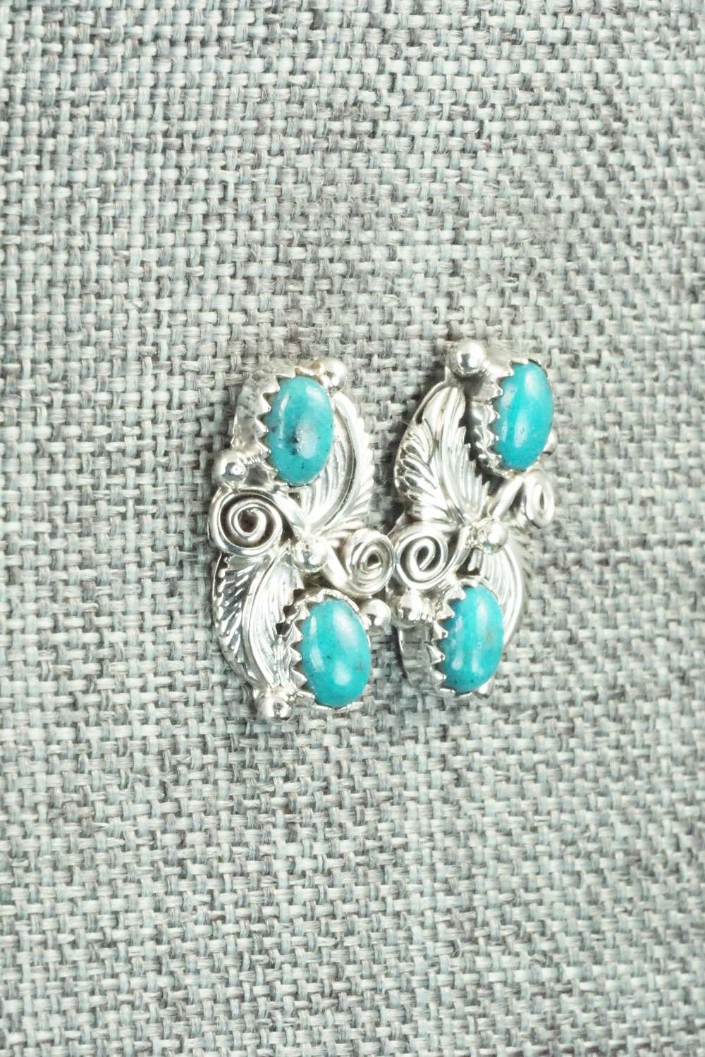Turquoise & Sterling Silver Earrings - Annie Spencer