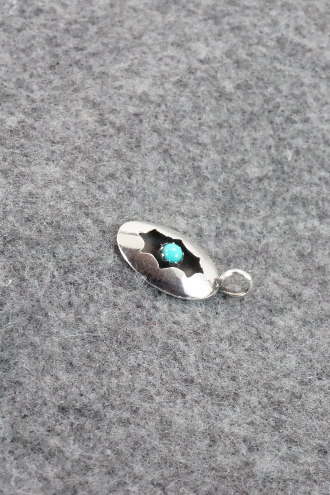 Turquoise & Sterling Silver Pendant - David Morgan