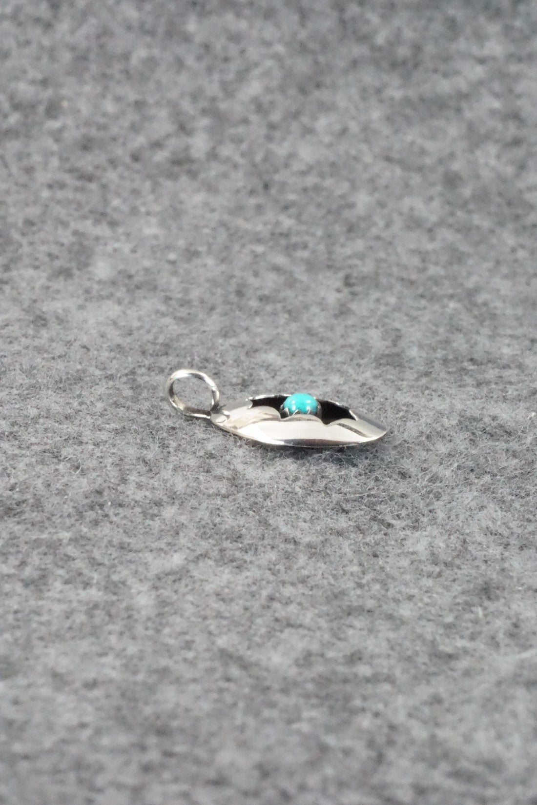 Turquoise & Sterling Silver Pendant - David Morgan