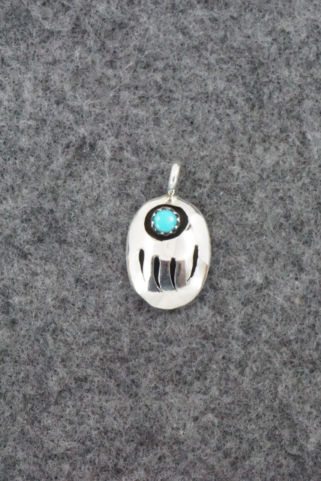 Turquoise & Sterling Silver Pendant - David Morgan