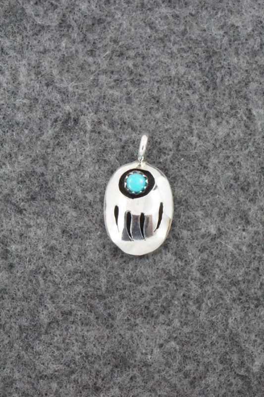 Turquoise & Sterling Silver Pendant - David Morgan