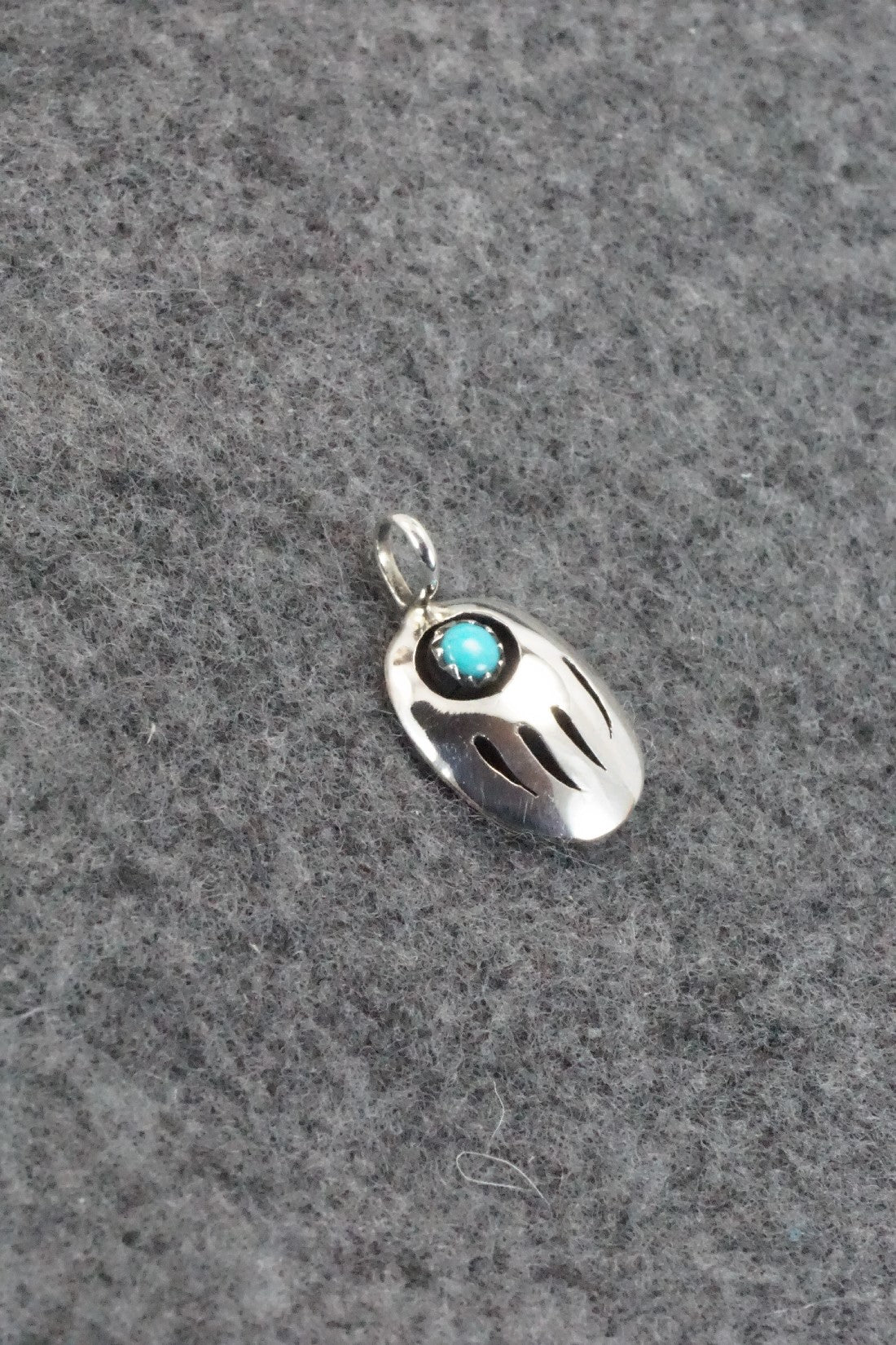 Turquoise & Sterling Silver Pendant - David Morgan