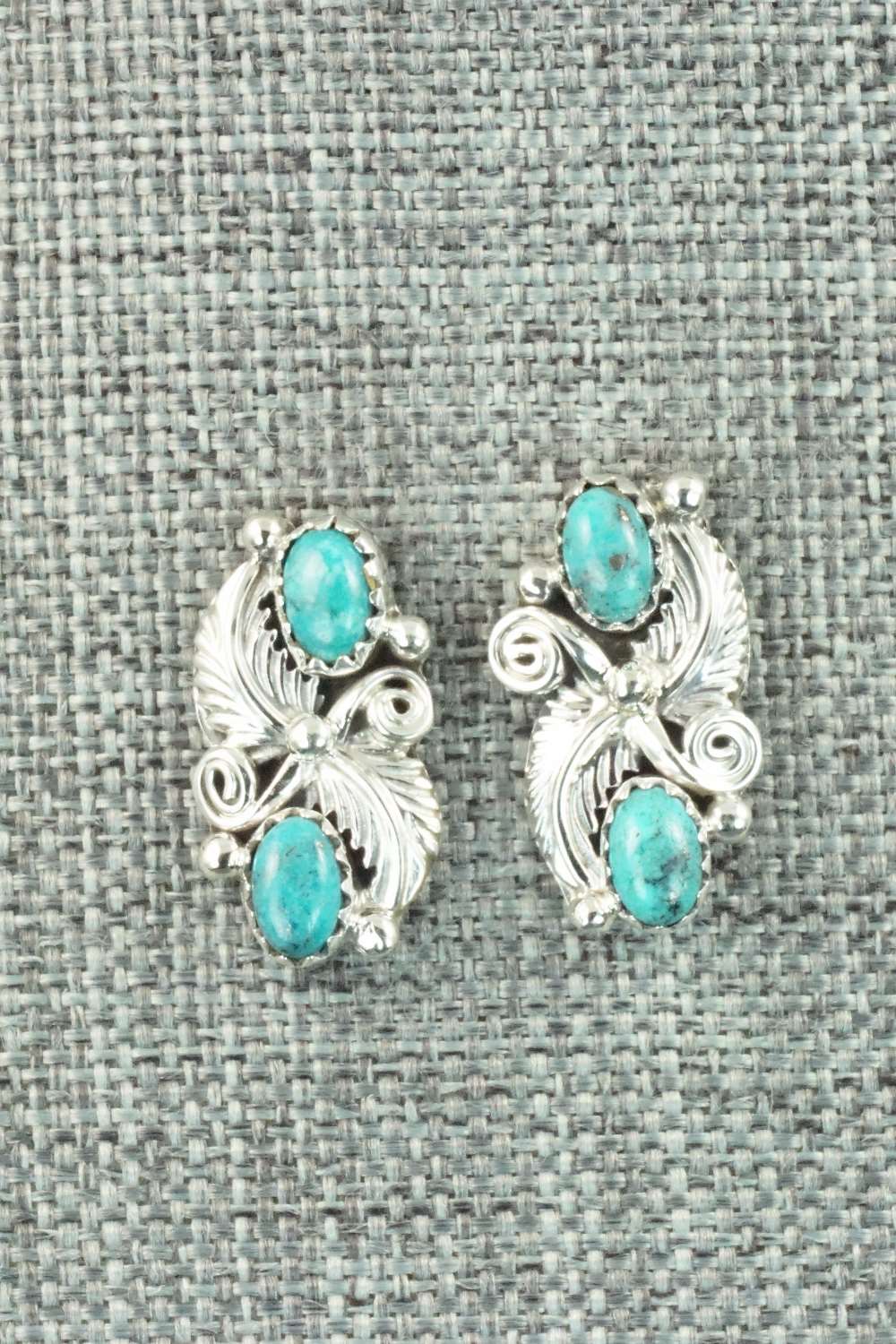 Turquoise & Sterling Silver Earrings - Annie Spencer