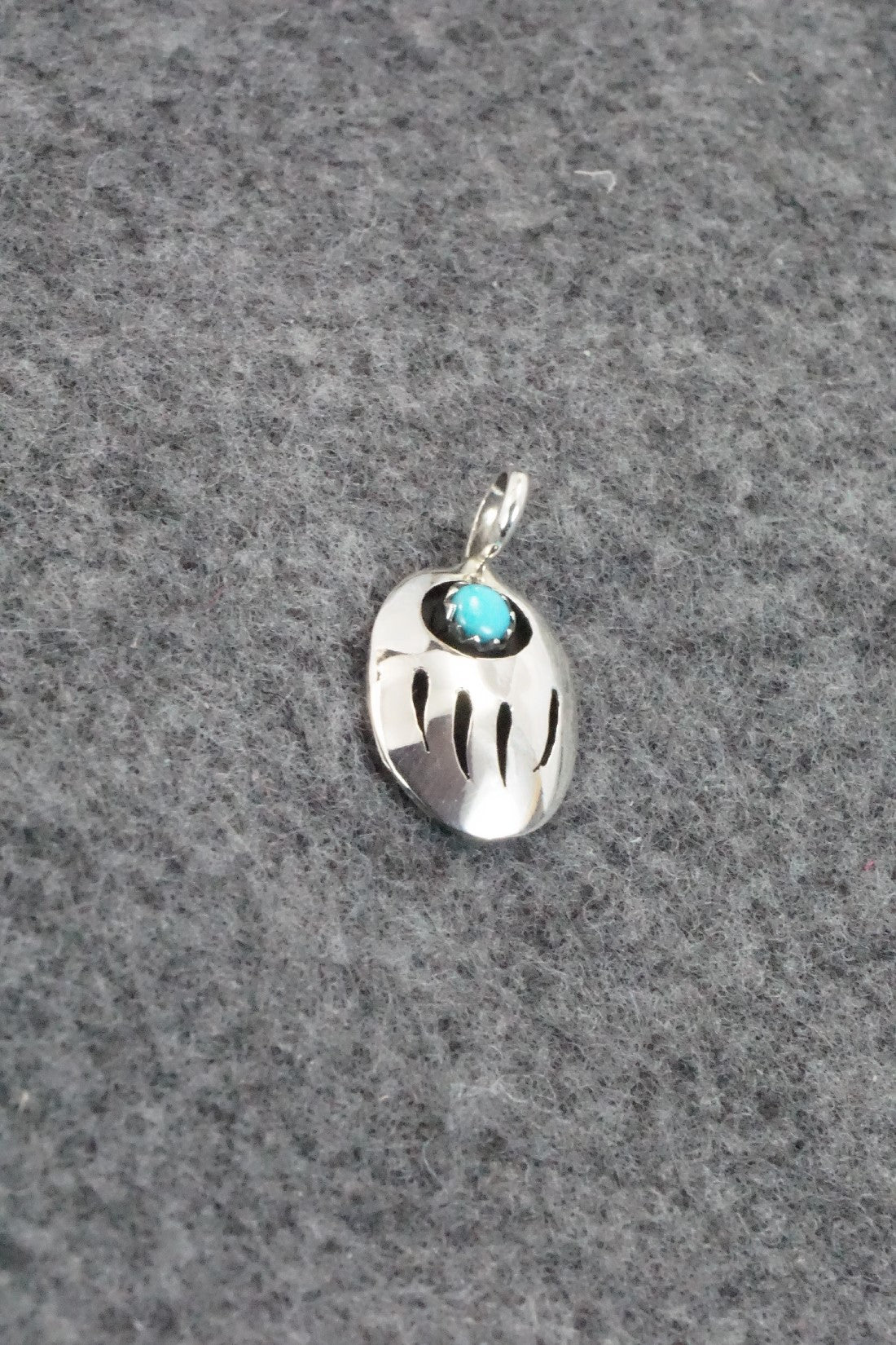 Turquoise & Sterling Silver Pendant - David Morgan