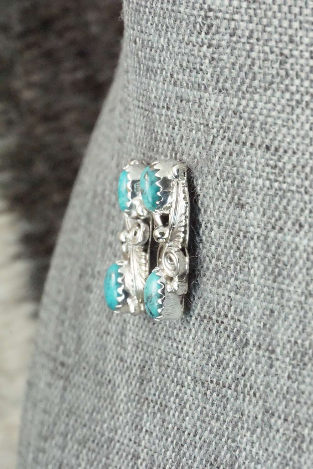 Turquoise & Sterling Silver Earrings - Annie Spencer