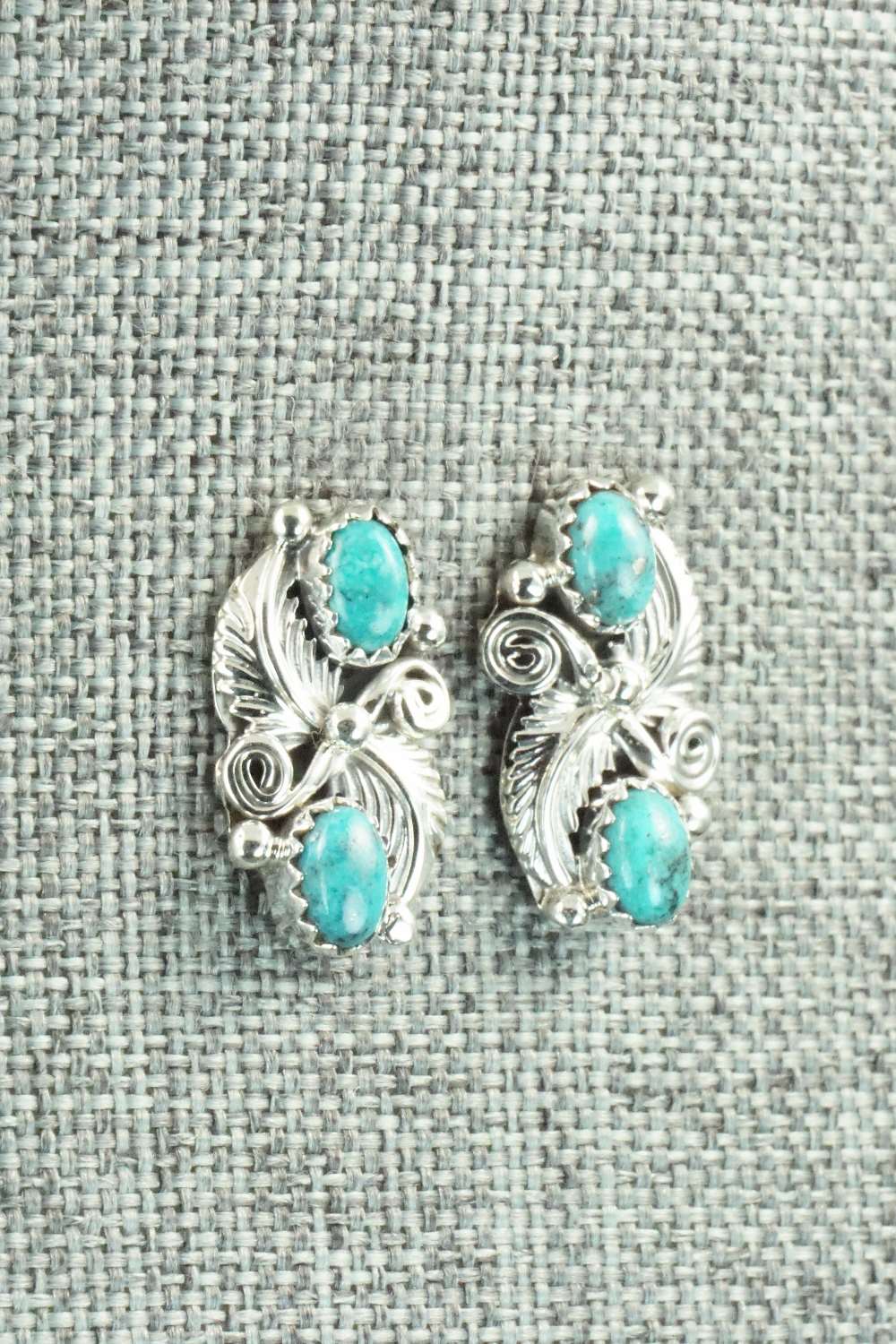 Turquoise & Sterling Silver Earrings - Annie Spencer