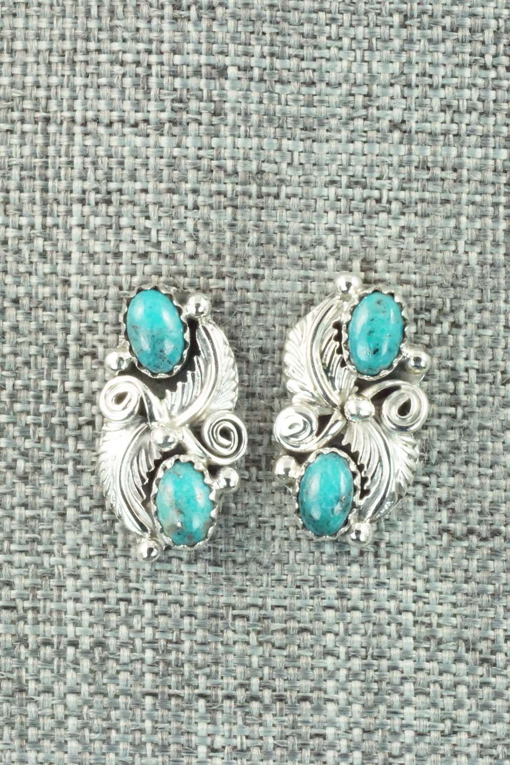 Turquoise & Sterling Silver Earrings - Annie Spencer