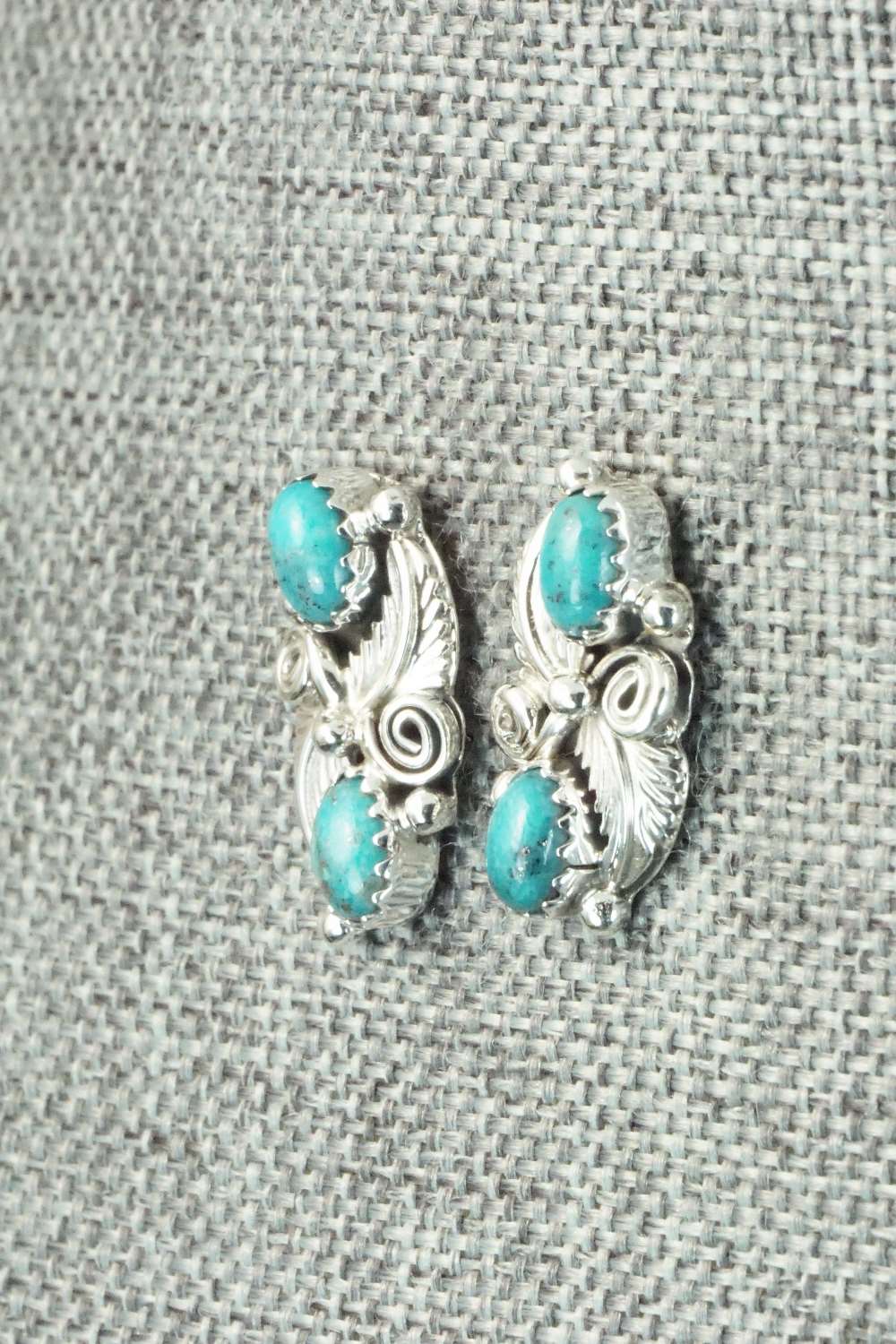 Turquoise & Sterling Silver Earrings - Annie Spencer