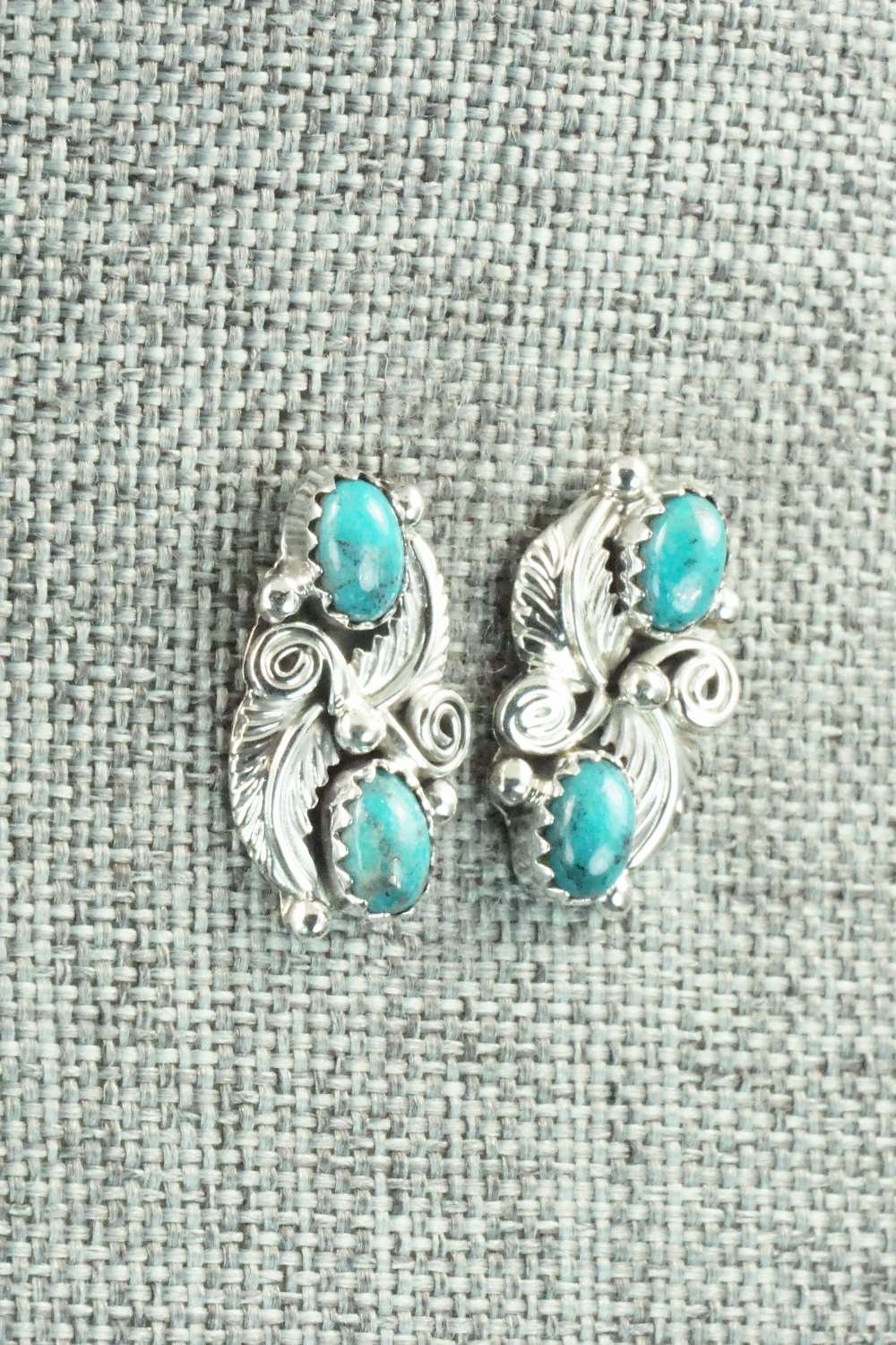 Turquoise & Sterling Silver Earrings - Annie Spencer