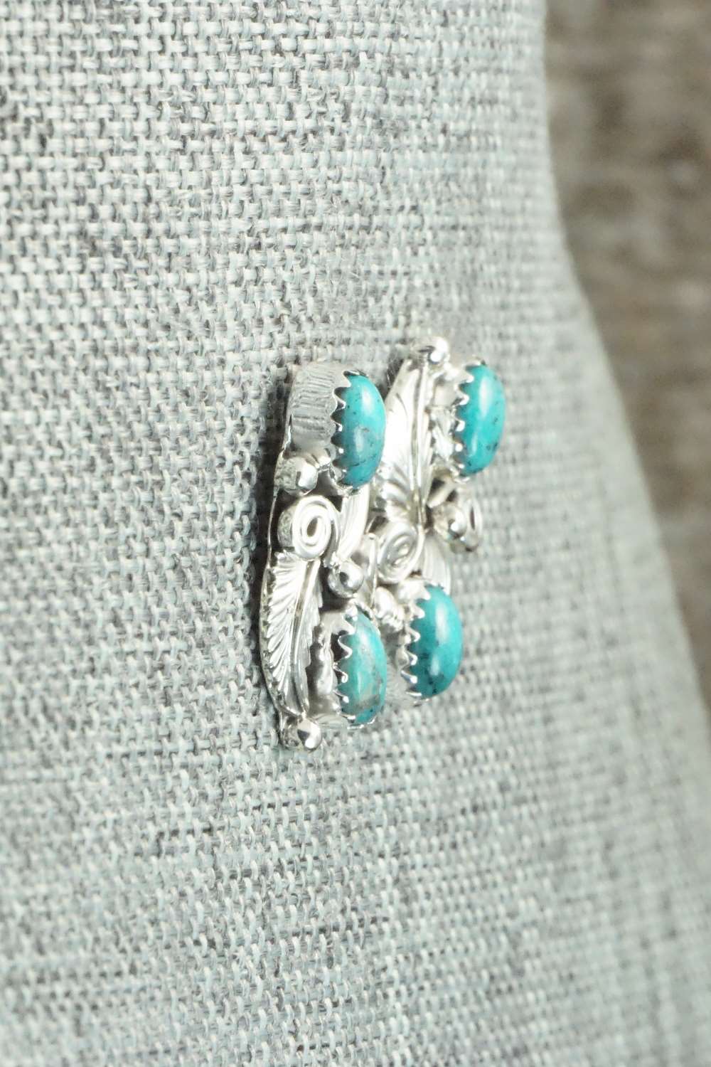 Turquoise & Sterling Silver Earrings - Annie Spencer