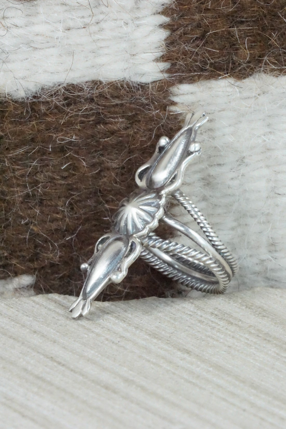 Sterling Silver Ring - Bobby Platero - Size 8