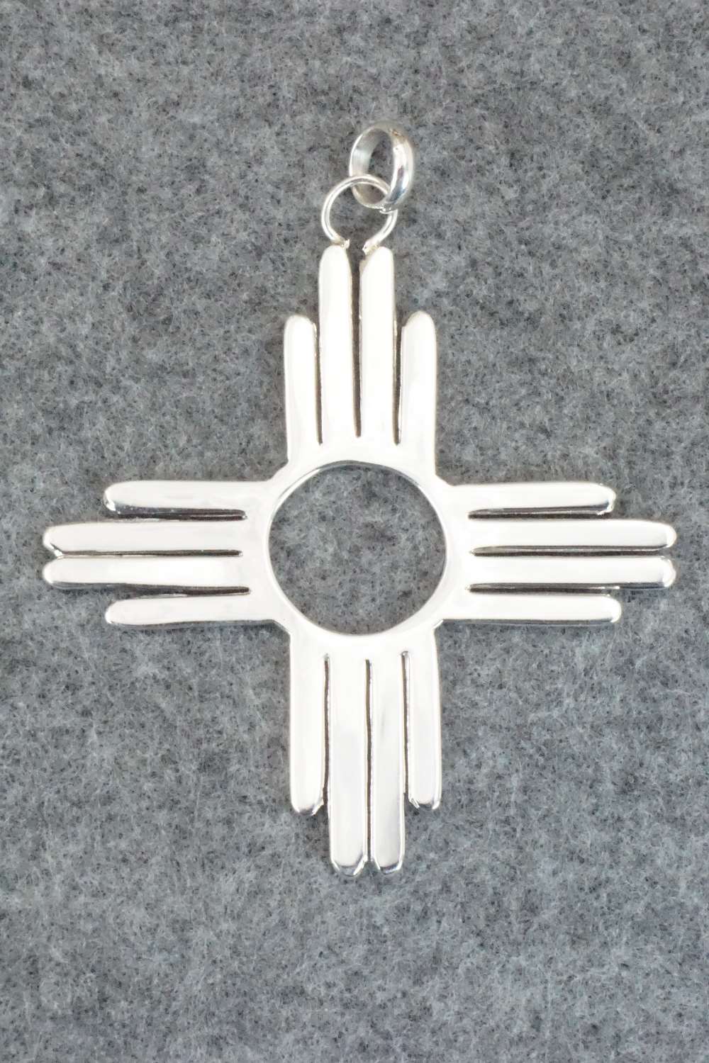 Sterling Silver Zia Pendant - Thomas Valencia