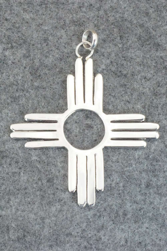 Sterling Silver Zia Pendant - Thomas Valencia