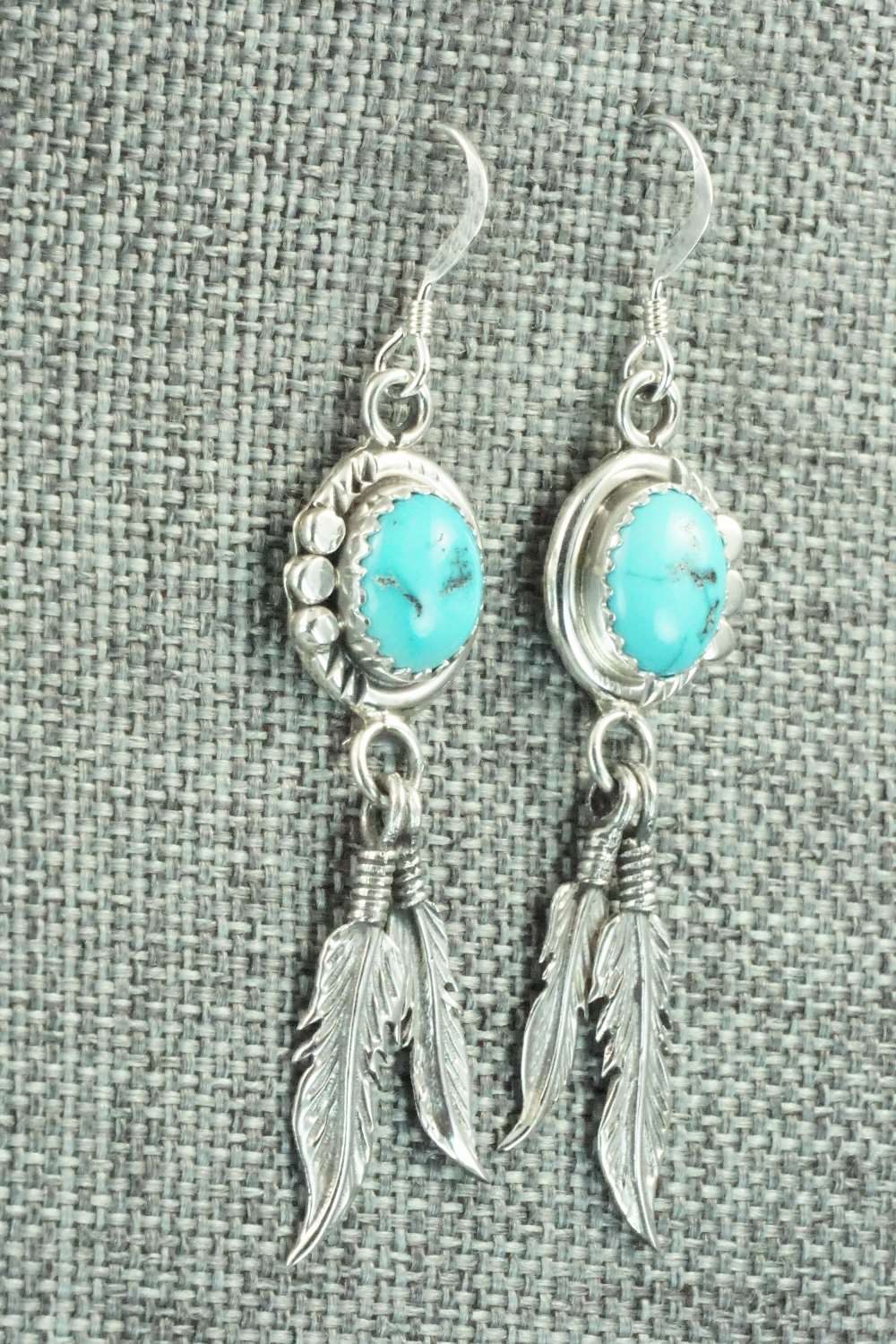 Turquoise & Sterling Silver Earrings - Annie Spencer