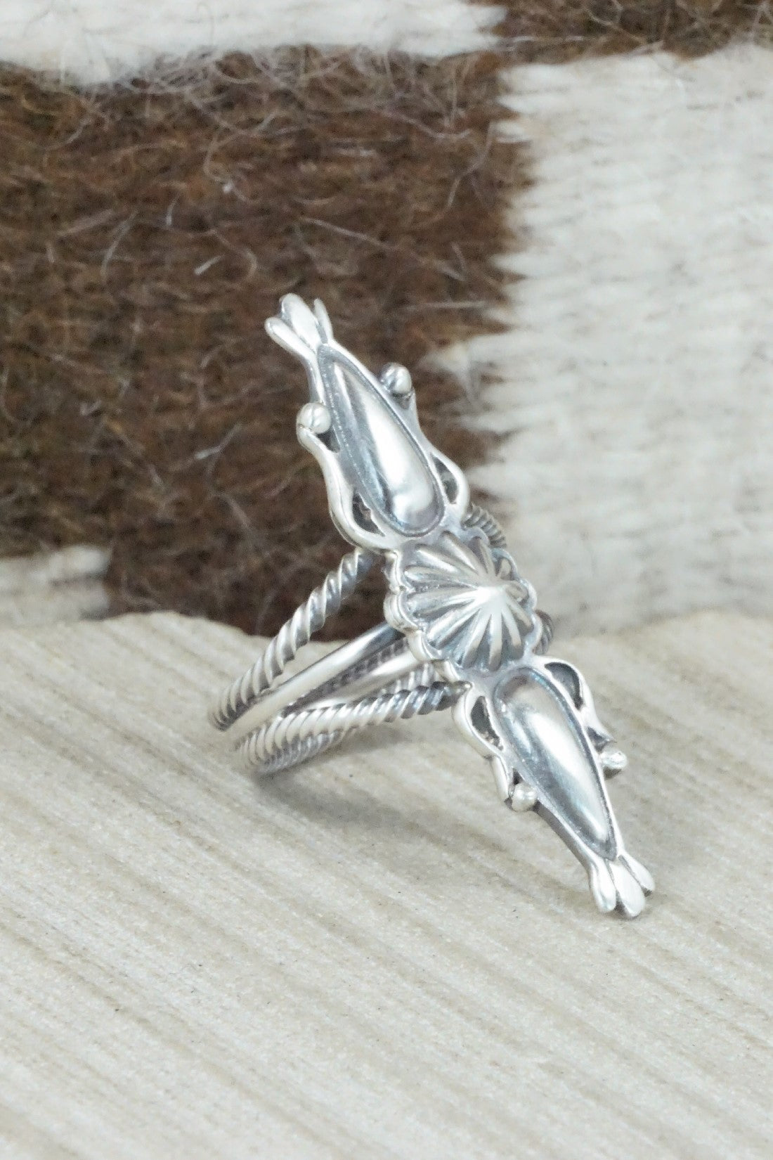 Sterling Silver Ring - Bobby Platero - Size 8
