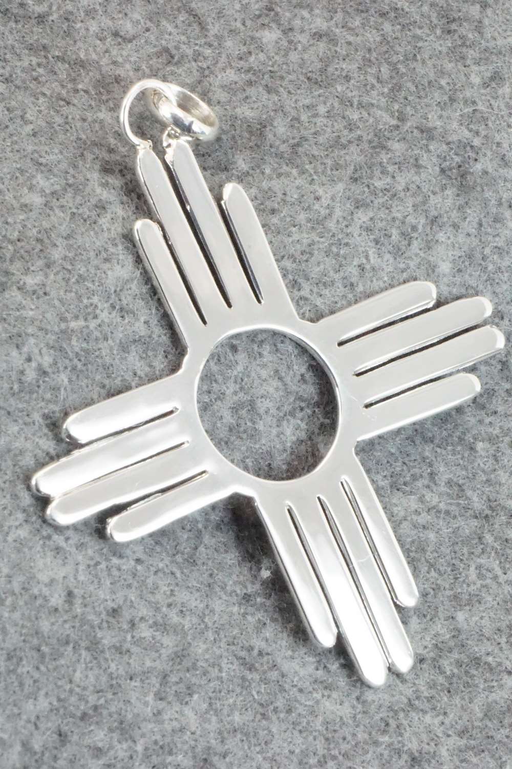 Sterling Silver Zia Pendant - Thomas Valencia