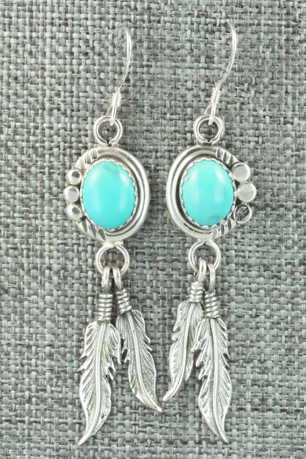 Turquoise & Sterling Silver Earrings - Annie Spencer