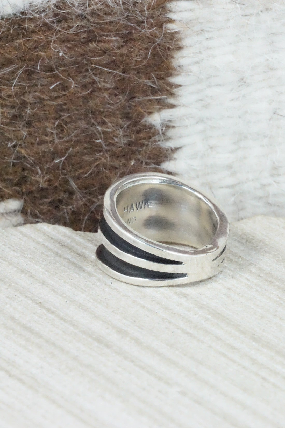 Sterling Silver Ring - Tom Hawk - Size 8.25