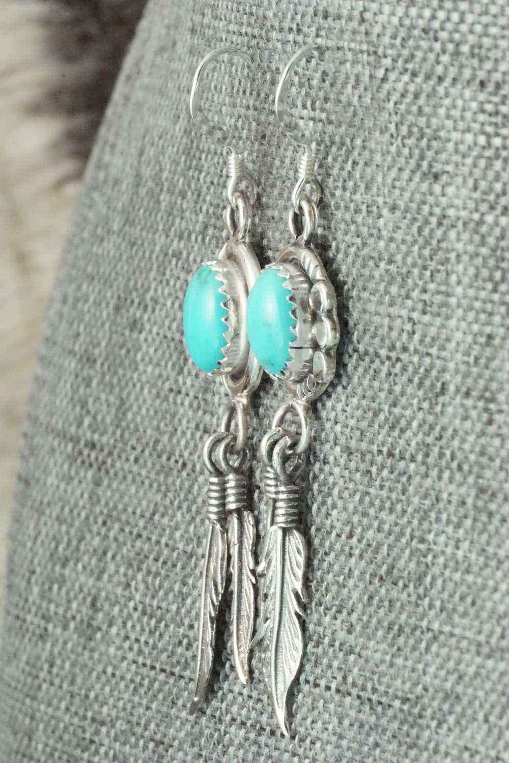 Turquoise & Sterling Silver Earrings - Annie Spencer