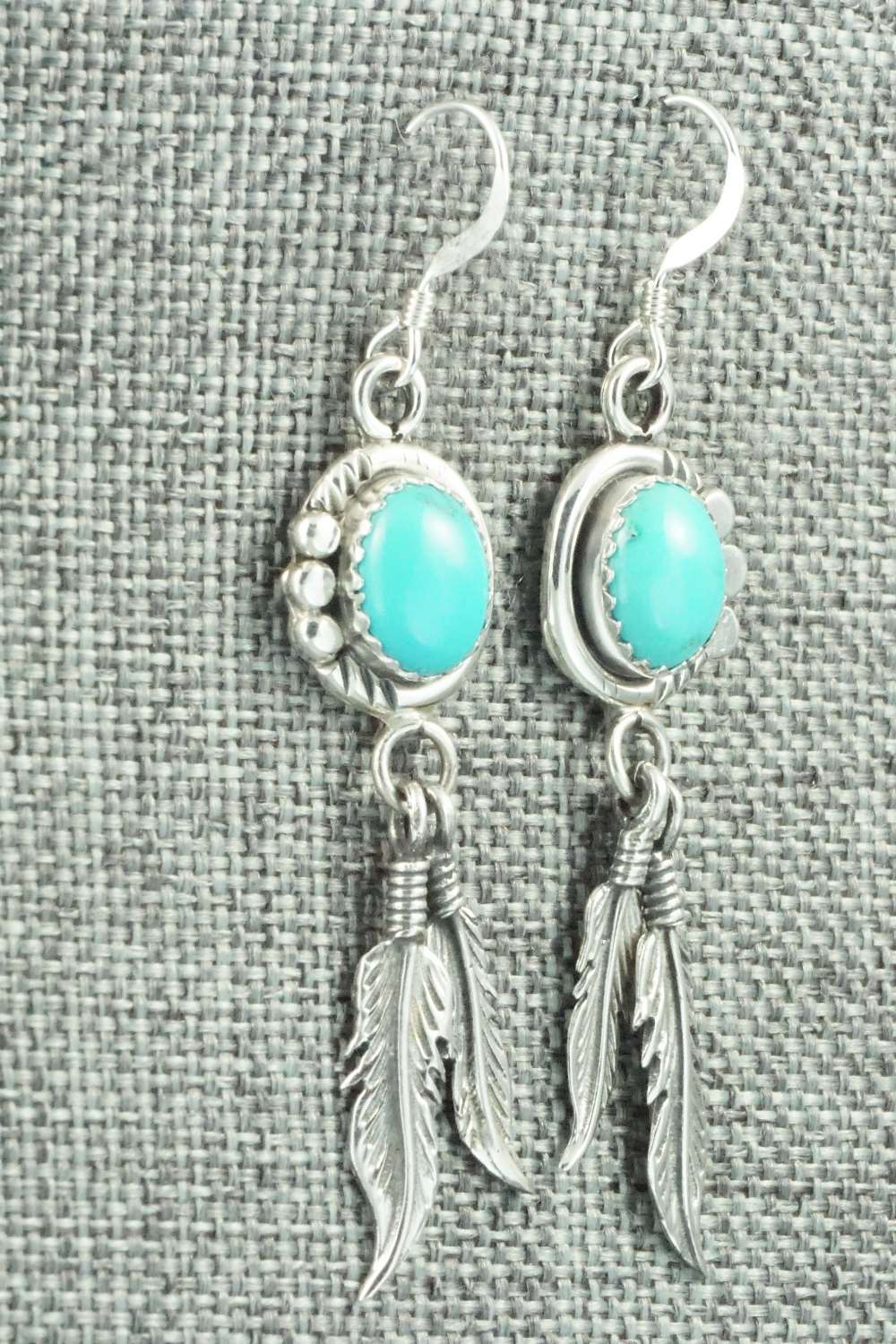 Turquoise & Sterling Silver Earrings - Annie Spencer