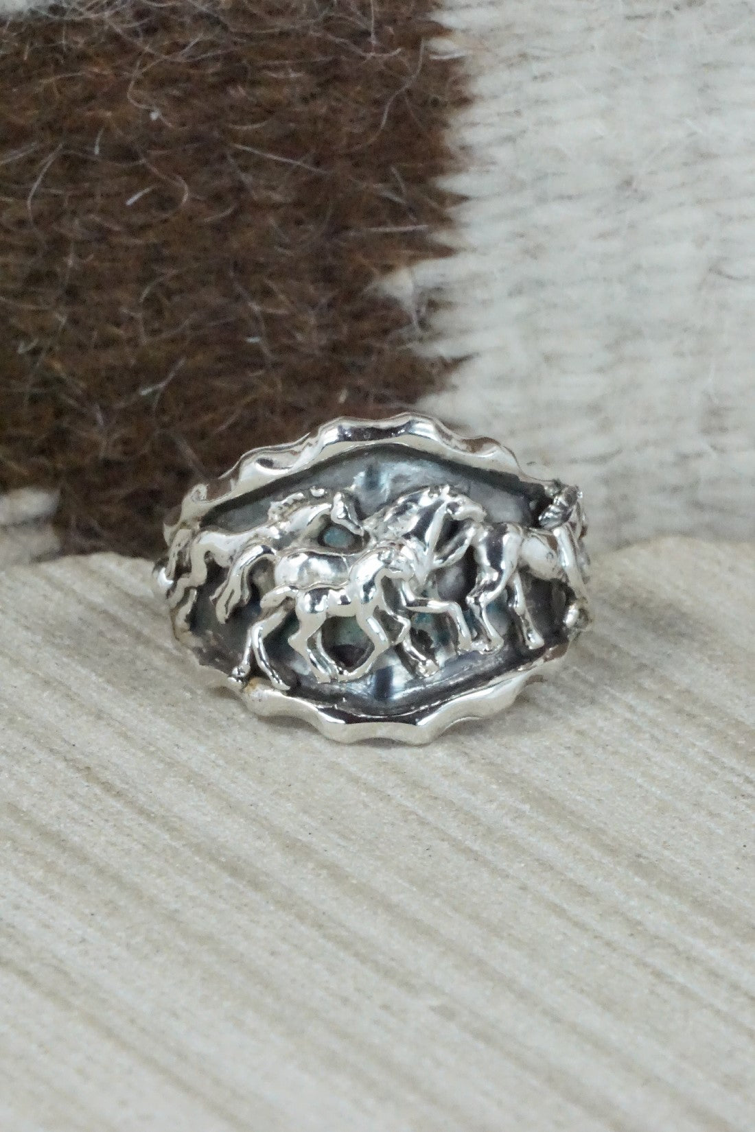 Sterling Silver Ring - Genevieve Francisco - Size 14