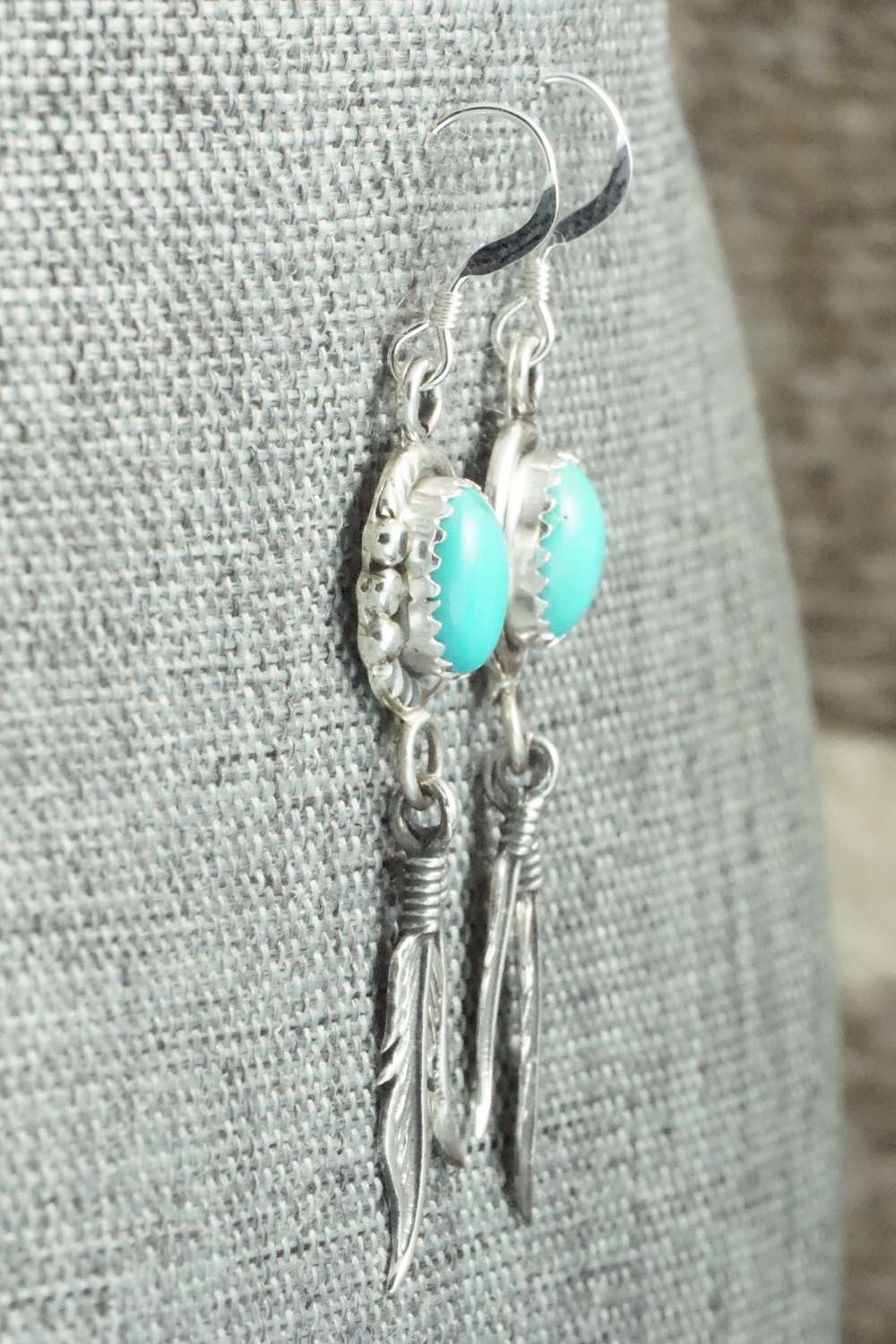 Turquoise & Sterling Silver Earrings - Annie Spencer