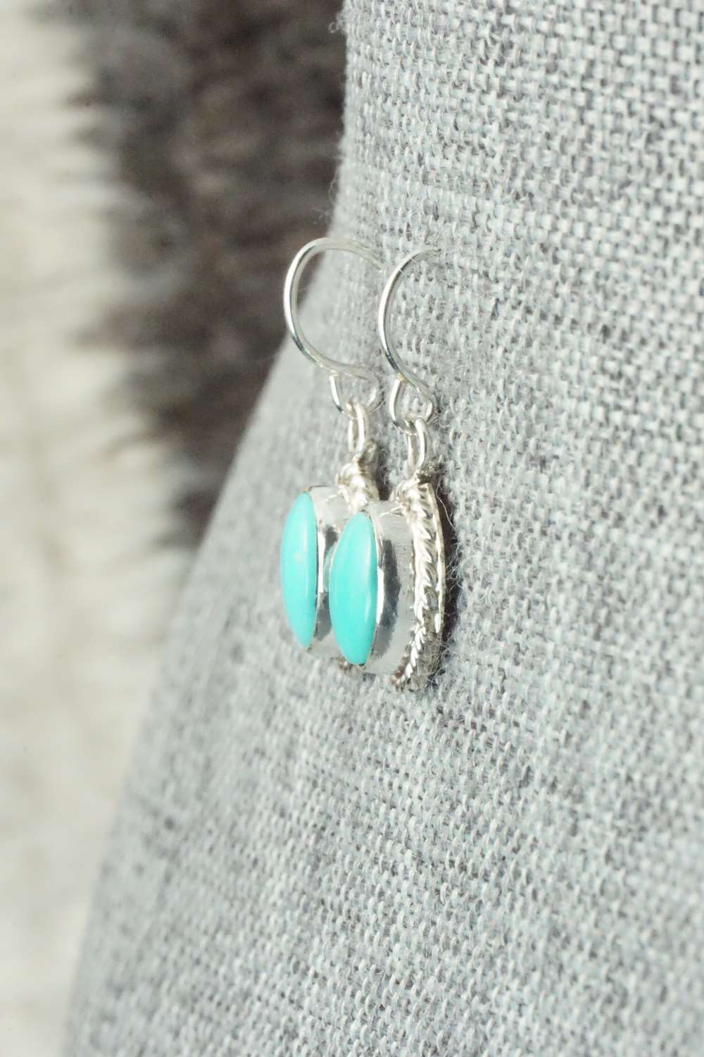 Turquoise & Sterling Silver Earrings - Jan Mariano