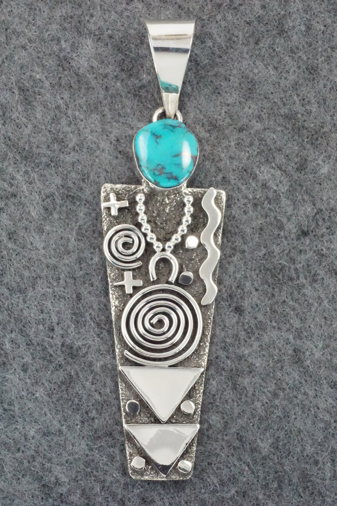 Turquoise & Sterling Silver Pendant - Alex Sanchez