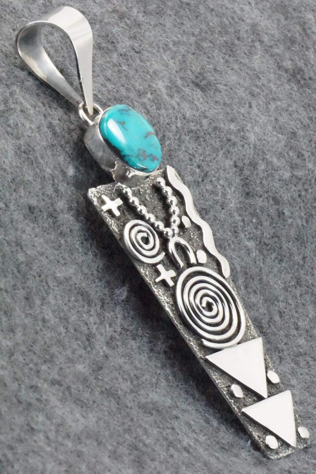 Turquoise & Sterling Silver Pendant - Alex Sanchez