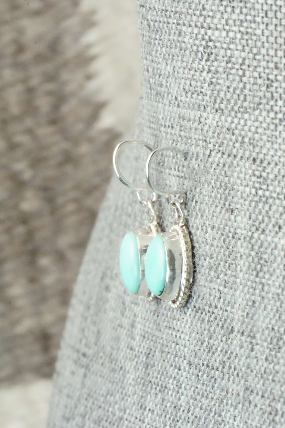 Turquoise & Sterling Silver Earrings - Jan Mariano