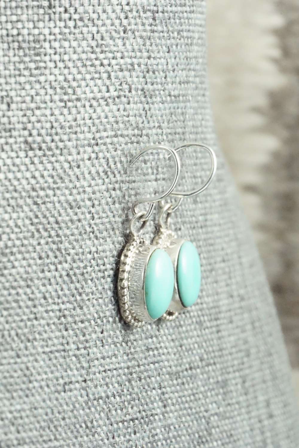 Turquoise & Sterling Silver Earrings - Jan Mariano
