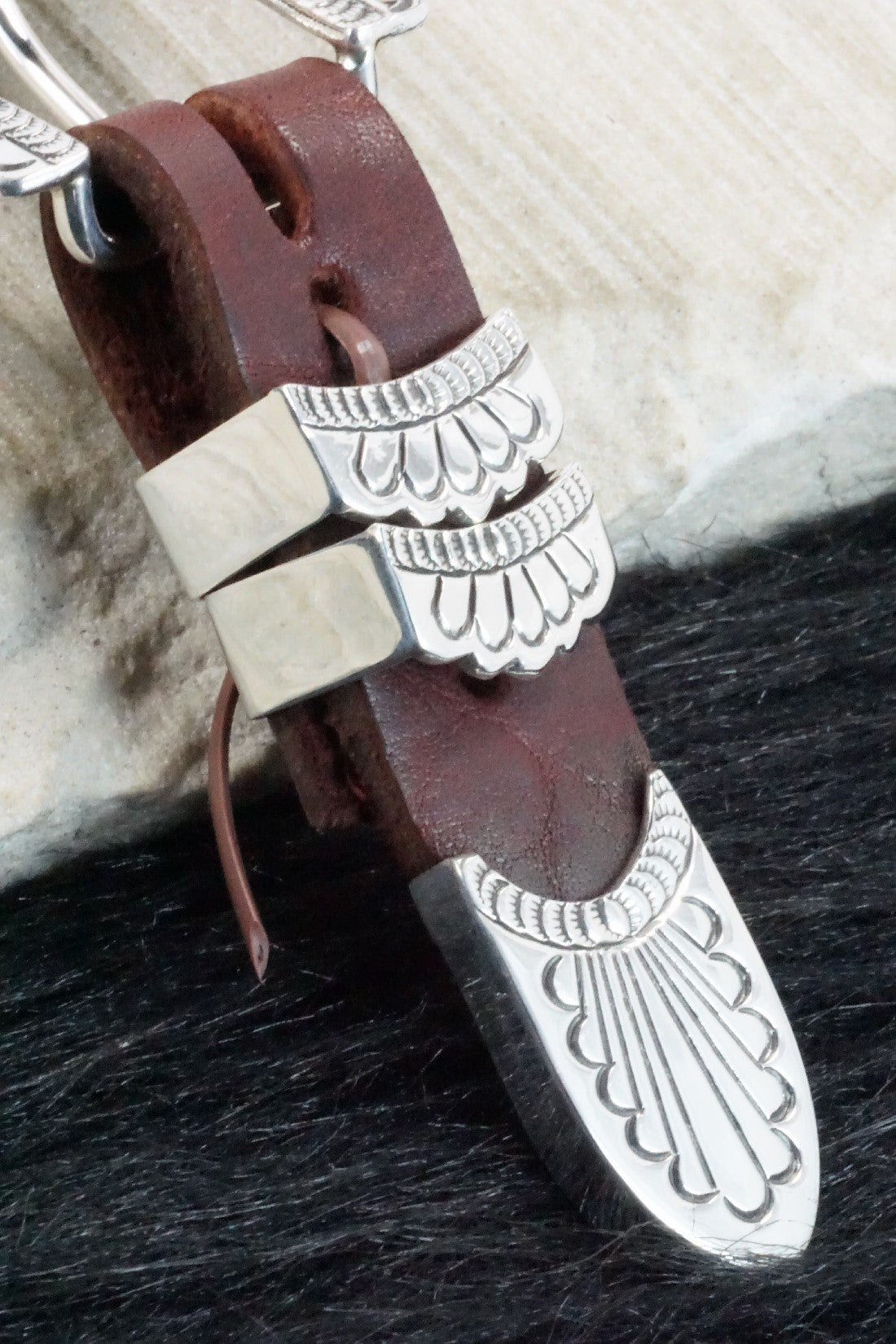 Sterling Silver Ranger Belt Buckle - Lee Charley