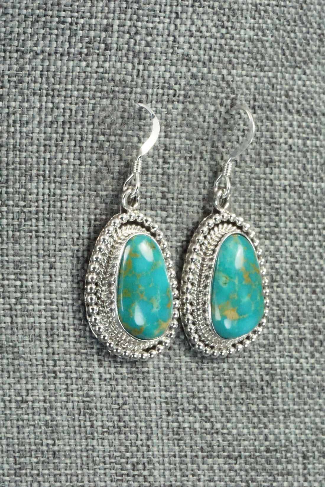 Turquoise & Sterling Silver Earrings - Verley Betone