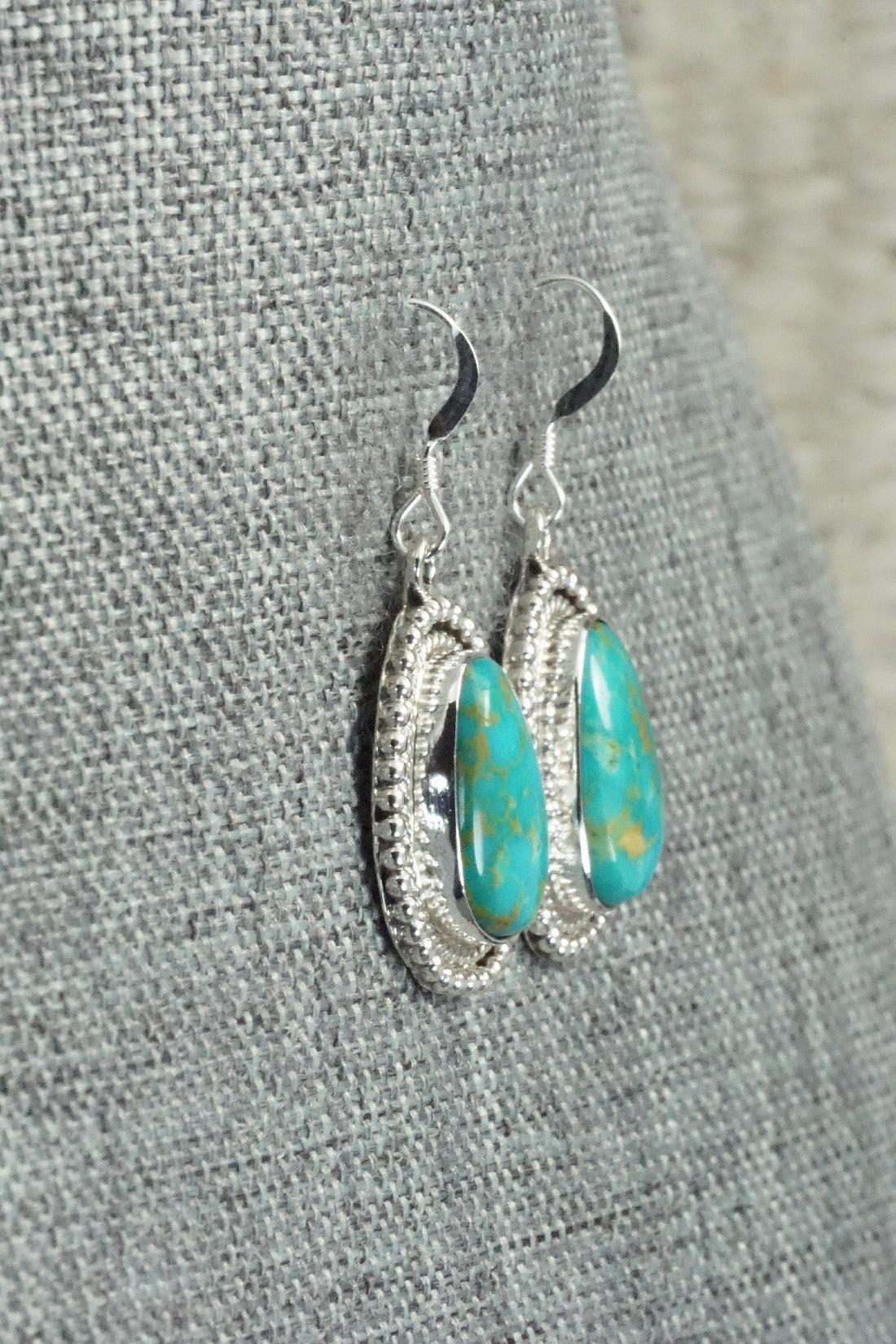 Turquoise & Sterling Silver Earrings - Verley Betone