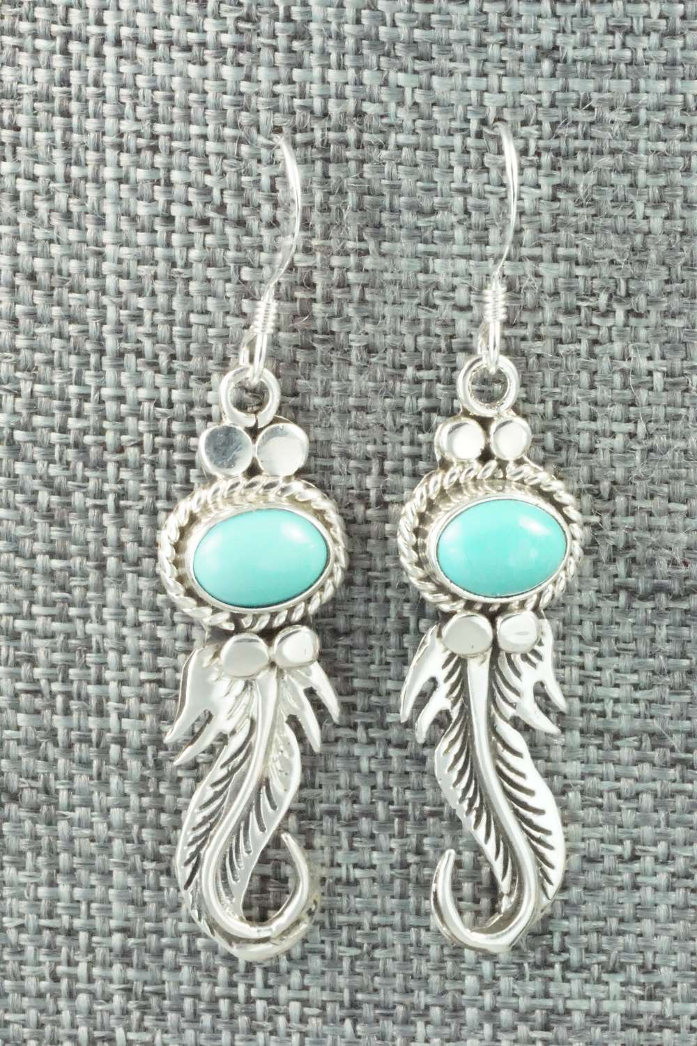 Turquoise & Sterling Silver Earrings - Judy Largo