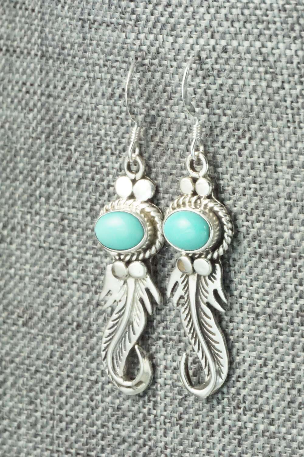 Turquoise & Sterling Silver Earrings - Judy Largo