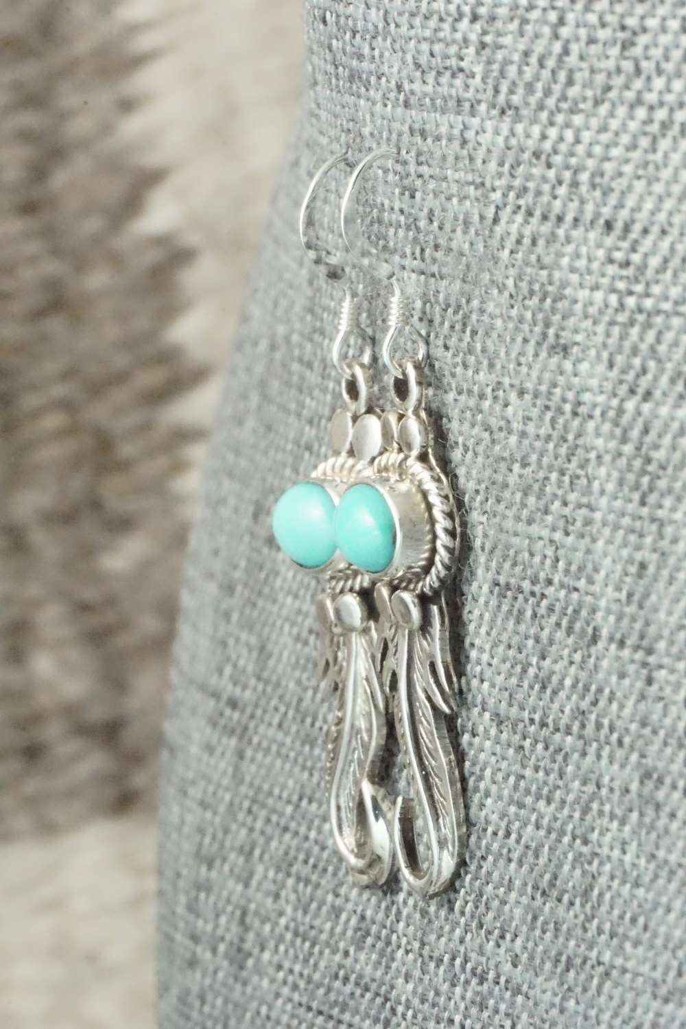 Turquoise & Sterling Silver Earrings - Judy Largo